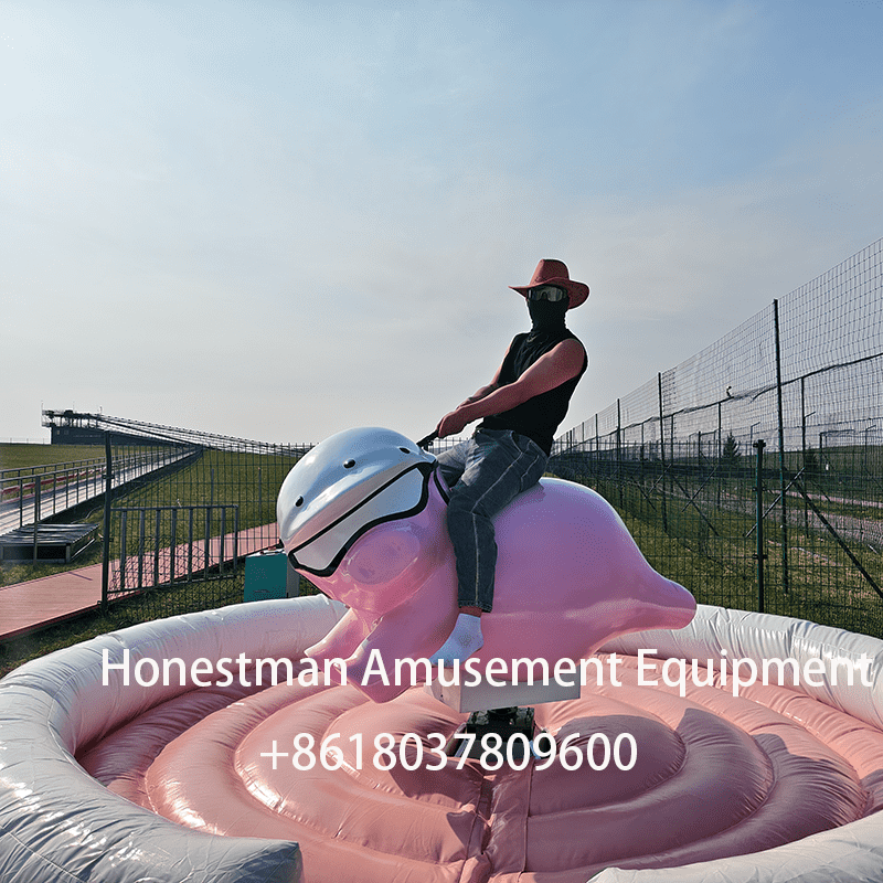 bull ride mechanical rodeo game