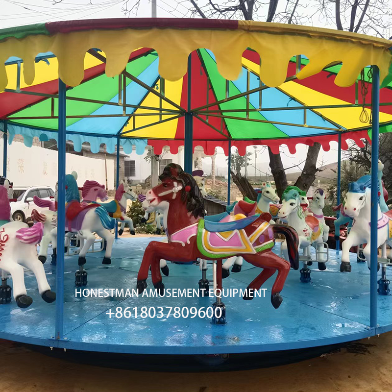3 Simple Rides Simple carousel - HONESTMAN AMUSEMENT EQUIPMENT