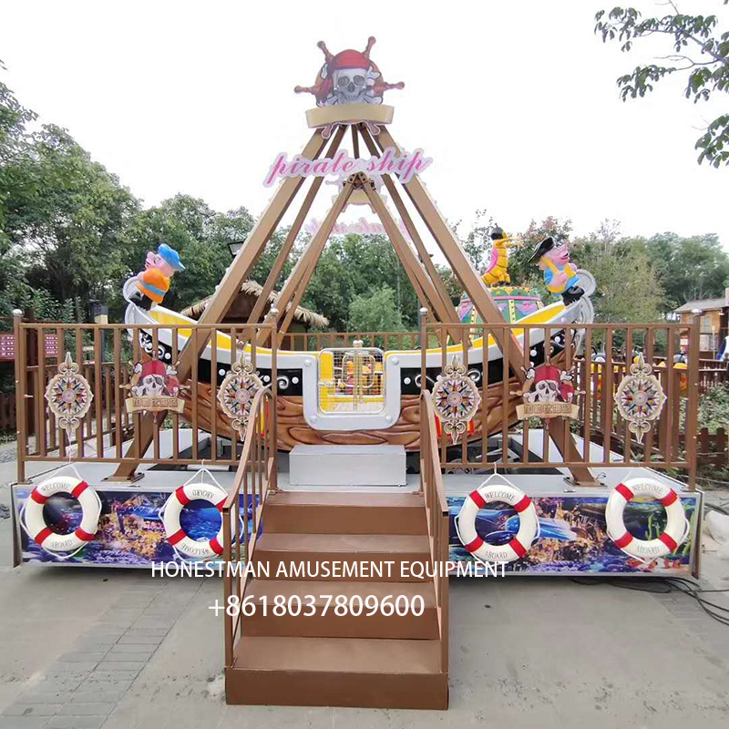 Pirate ship swing ride
