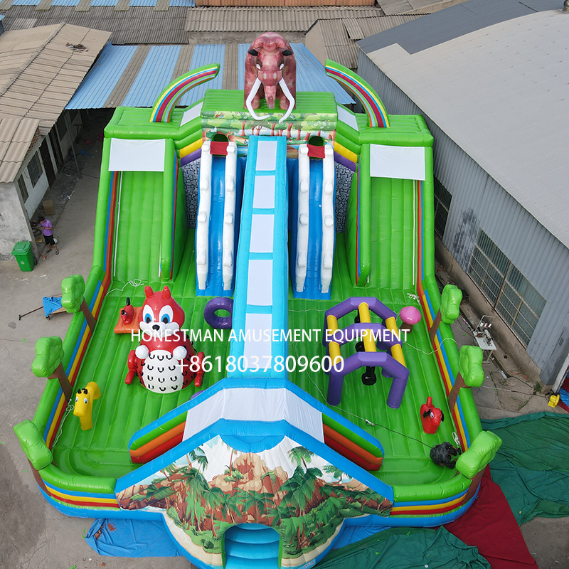 inflatable castle with slide