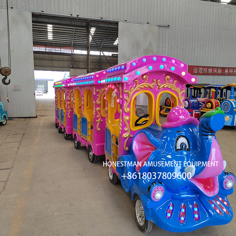 electric trackless train