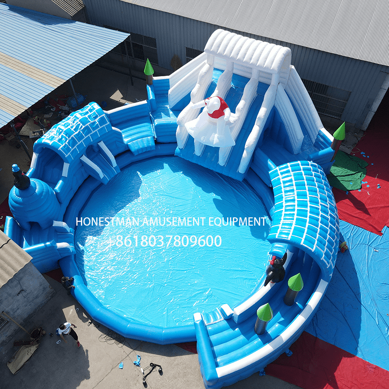 Inflatable slide water - HONESTMAN AMUSEMENT EQUIPMENT